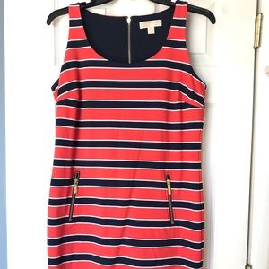 MICHAEL Michael Kors Striped Sleeveless Dress